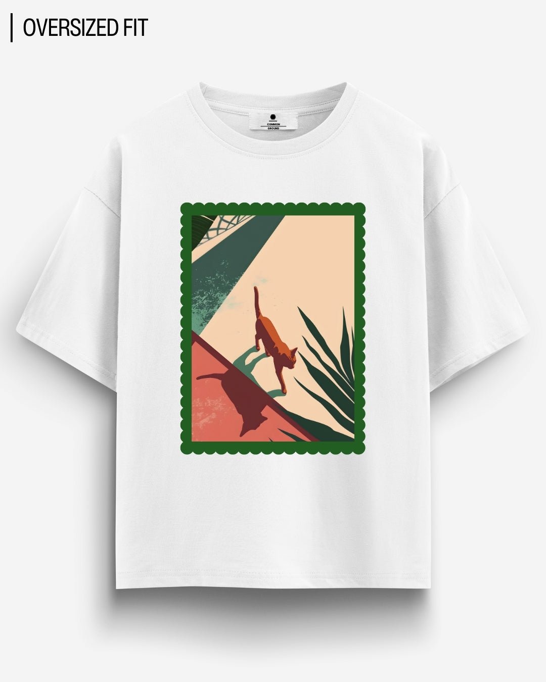 CAT AFTERNOONS OVERSIZED T - SHIRT - COMMONGROUND