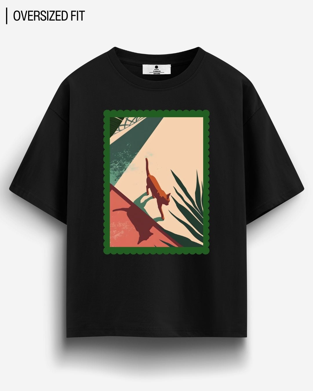 CAT AFTERNOONS OVERSIZED T - SHIRT - COMMONGROUND
