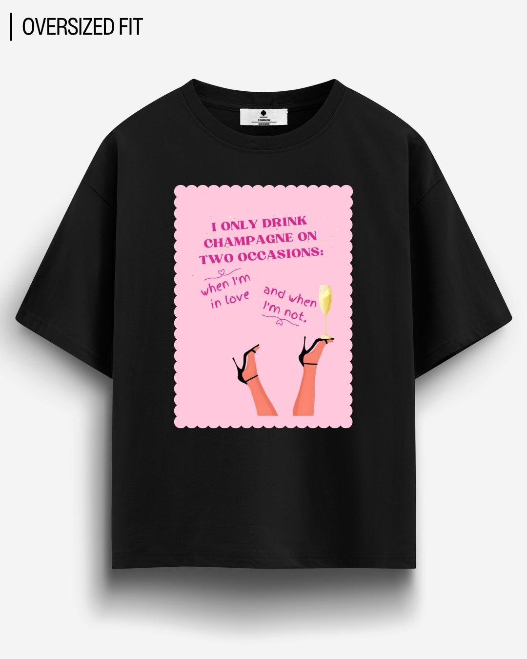 CHAMPAGNE OVERSIZED T - SHIRT - COMMONGROUND