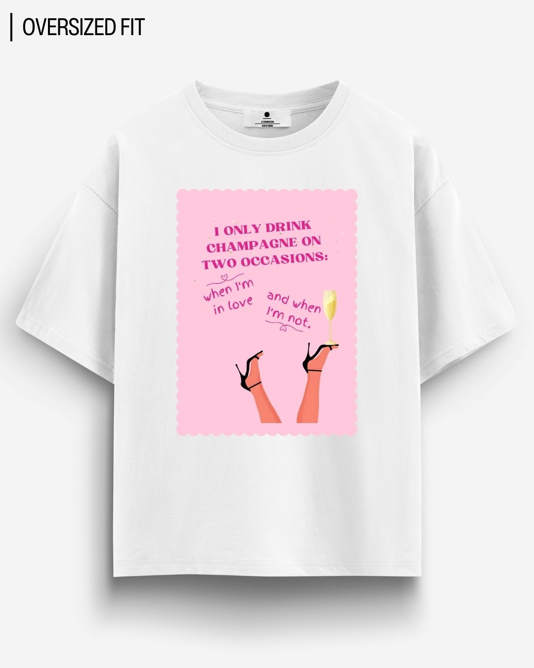 CHAMPAGNE OVERSIZED T - SHIRT - COMMONGROUND