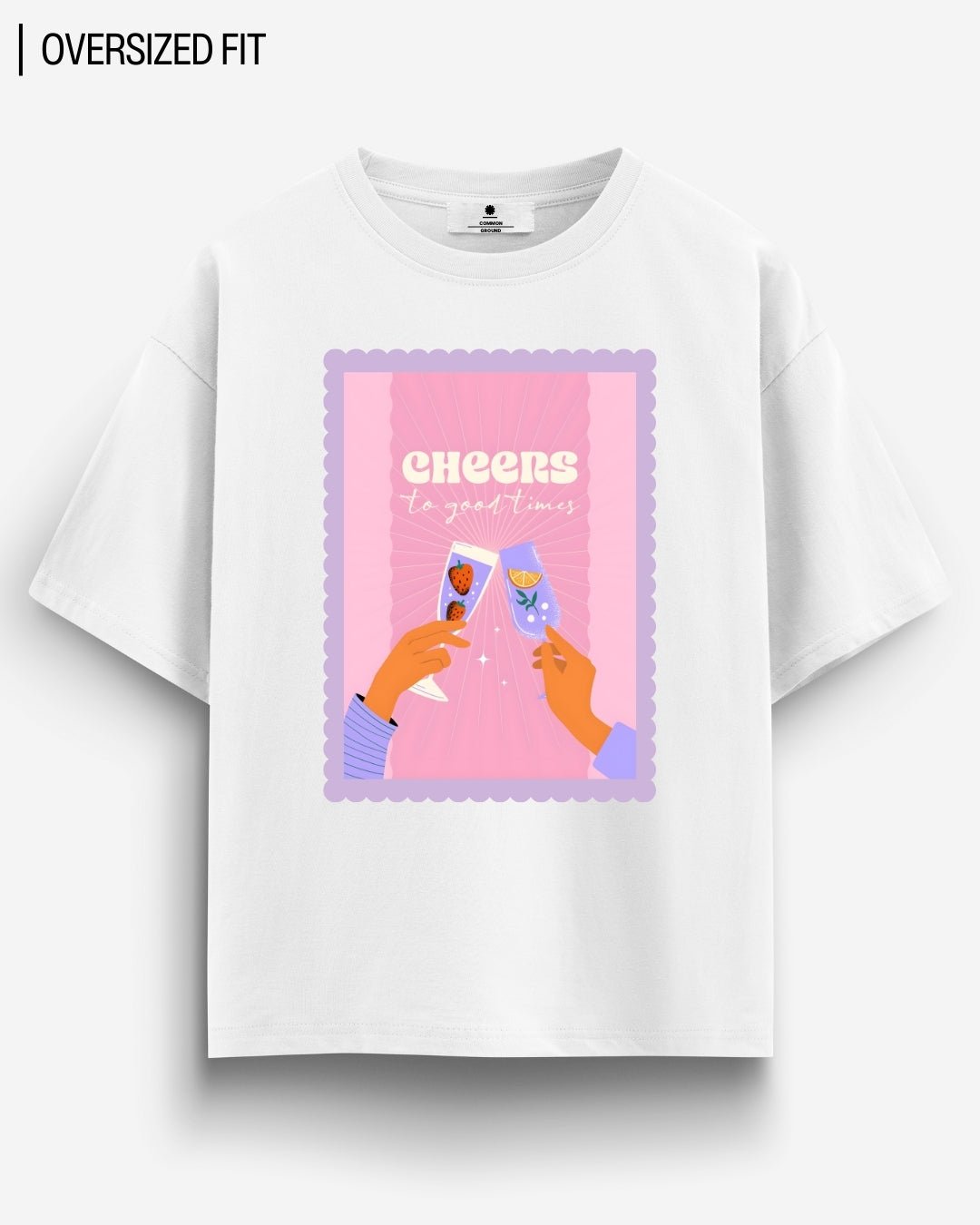 CHEERS OVERSIZED T - SHIRT - COMMONGROUND