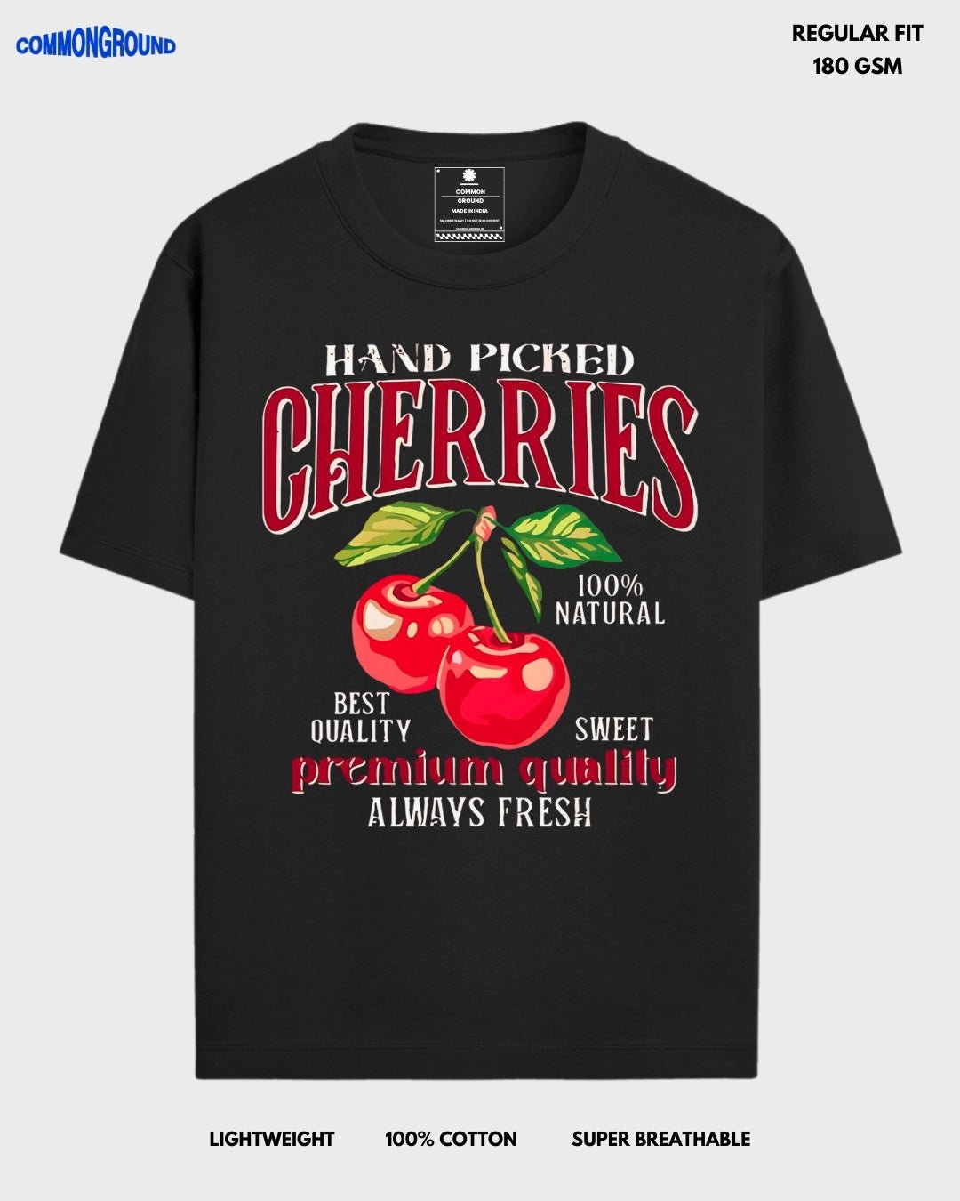 CHERRIES REGULAR T - SHIRT - COMMONGROUND