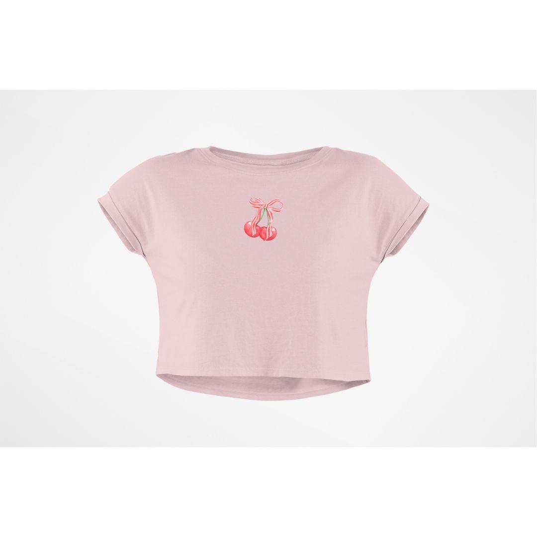 CHERRY BOW CROP TOP - COMMONGROUND