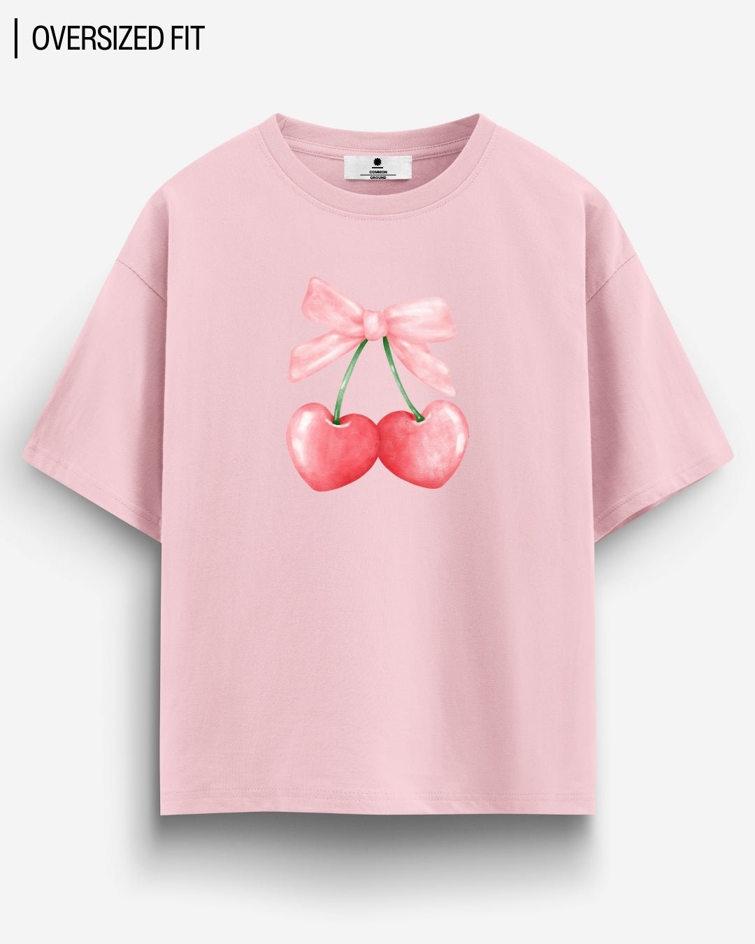 CHERRY HEARTS OVERSIZED T - SHIRT - COMMONGROUND