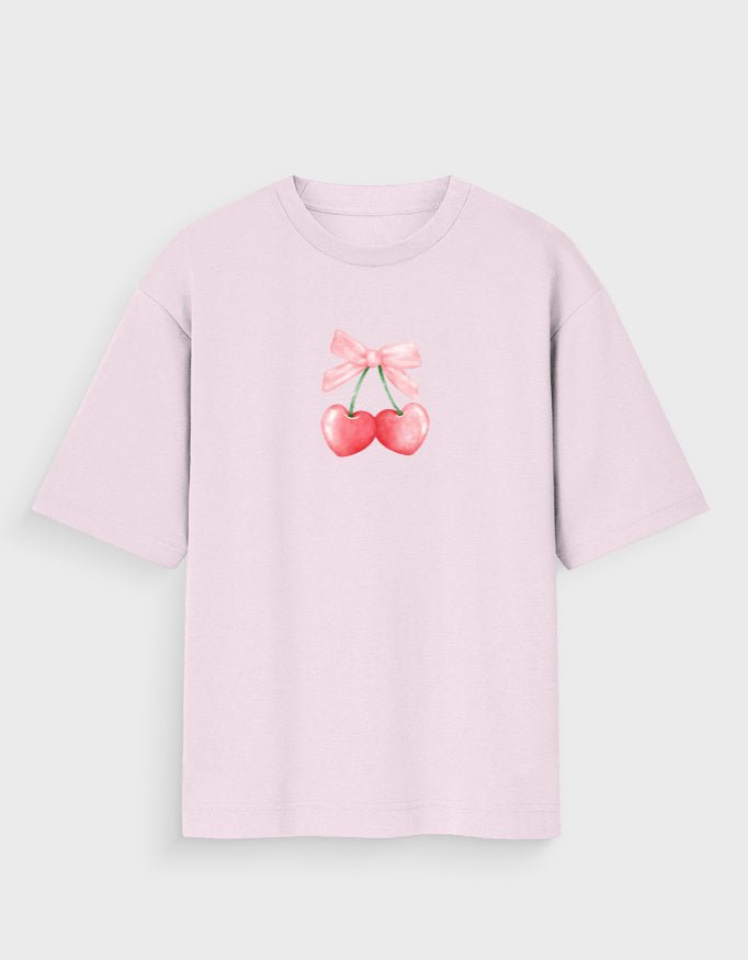 CHERRY HEARTS OVERSIZED T - SHIRT - COMMONGROUND