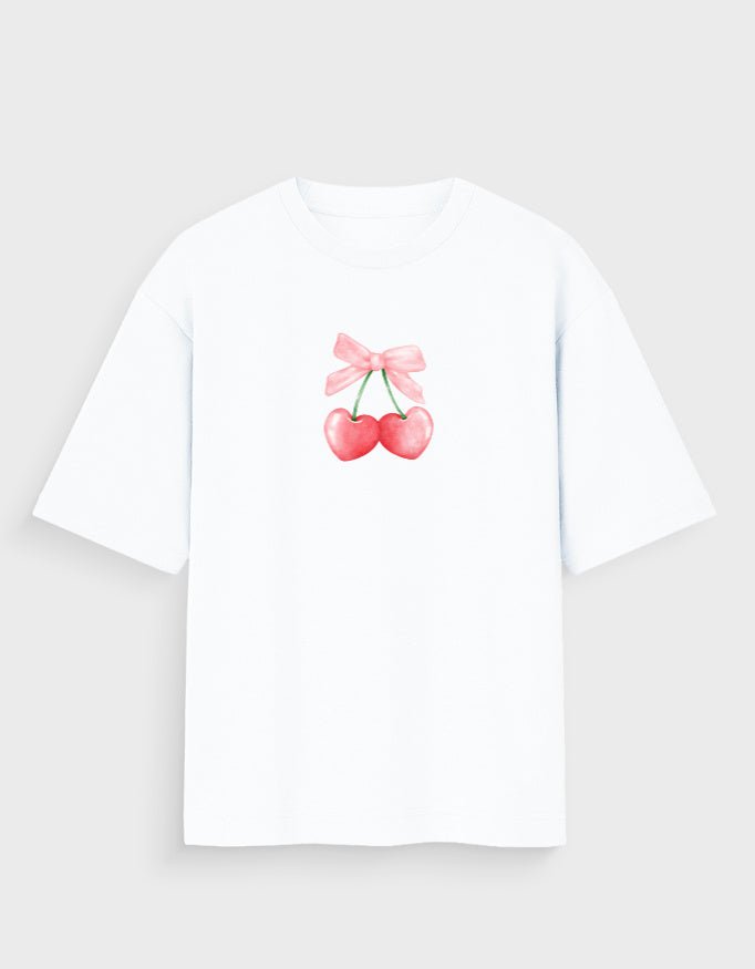 CHERRY HEARTS OVERSIZED T - SHIRT - COMMONGROUND