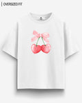 CHERRY HEARTS OVERSIZED T - SHIRT - COMMONGROUND