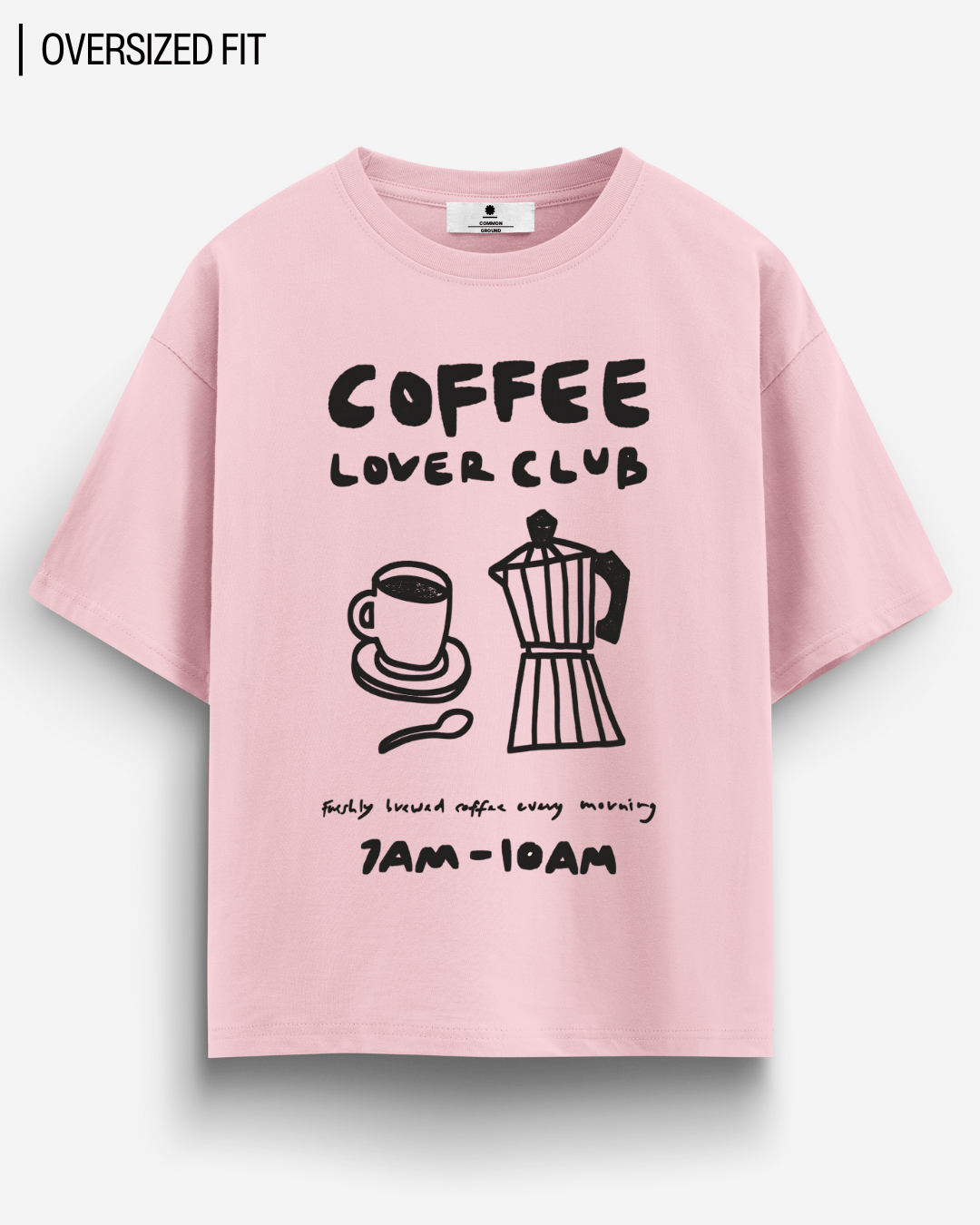 COFFEE LOVER CLUB OVERSIZED T - SHIRT - COMMONGROUND