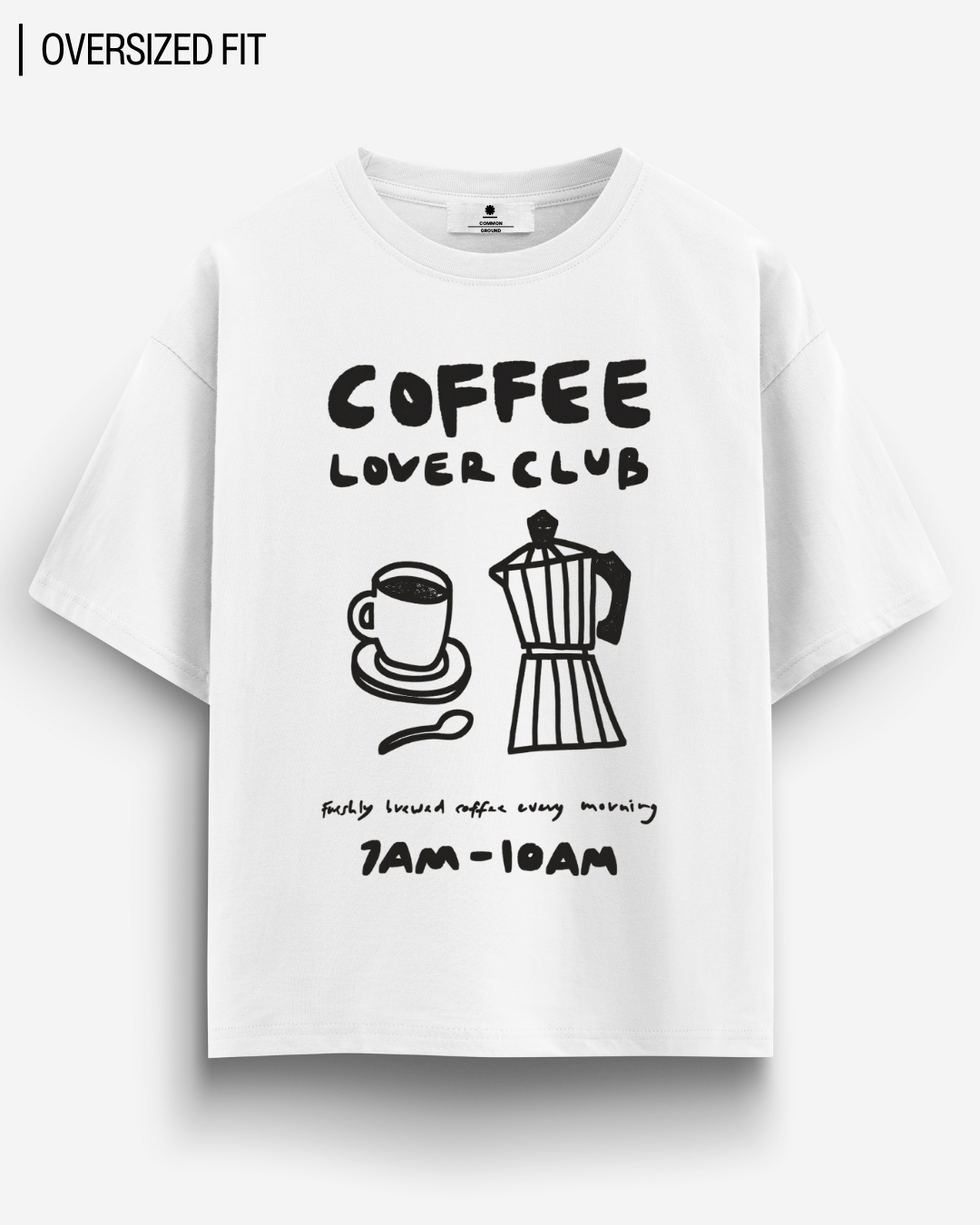 COFFEE LOVER CLUB OVERSIZED T - SHIRT - COMMONGROUND