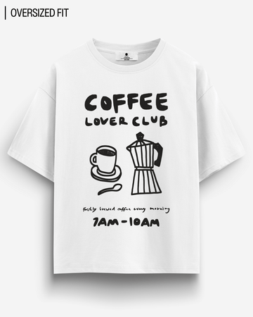 COFFEE LOVER CLUB OVERSIZED T - SHIRT - COMMONGROUND