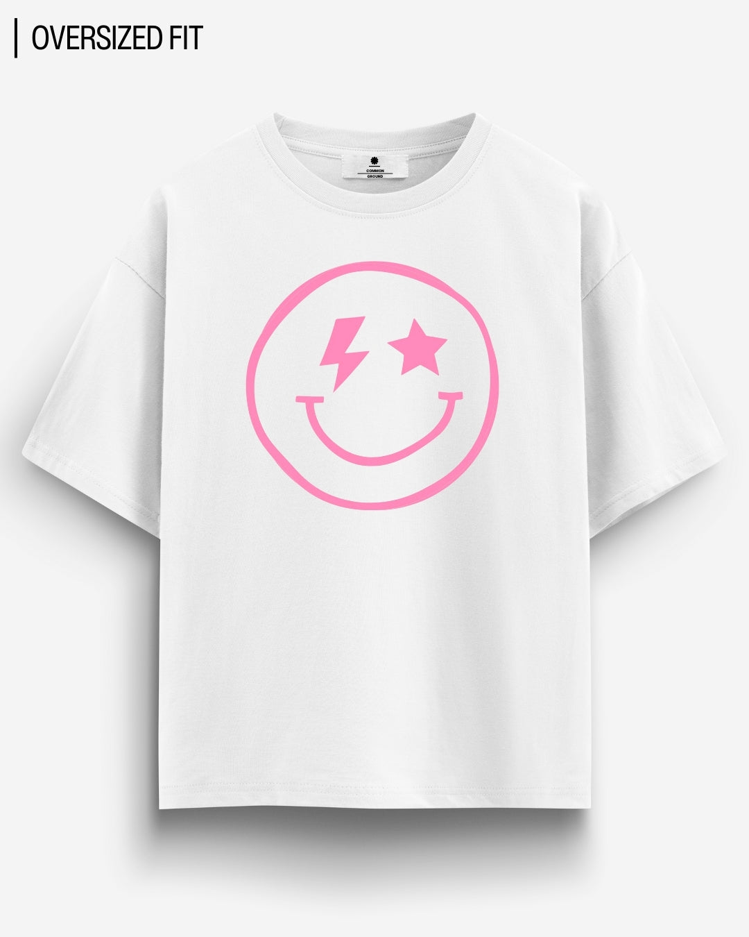 DISCO SMILEY OVERSIZED T - SHIRT - COMMONGROUND
