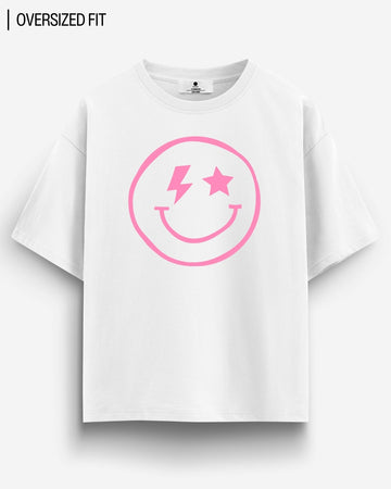 DISCO SMILEY OVERSIZED T - SHIRT - COMMONGROUND