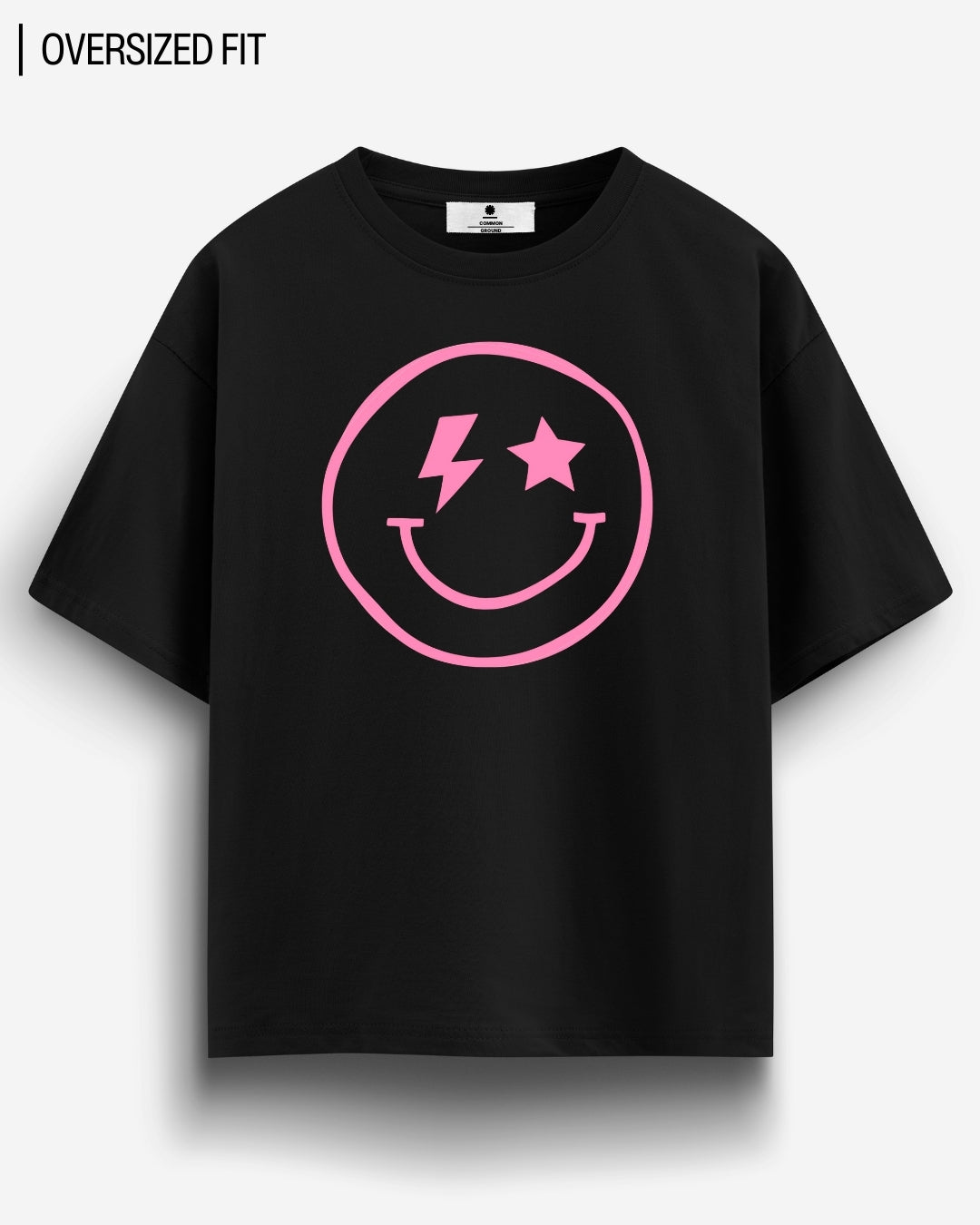 DISCO SMILEY OVERSIZED T - SHIRT - COMMONGROUND