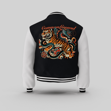 DRAGON & TIGER UNISEX VARSITY JACKET - COMMONGROUND