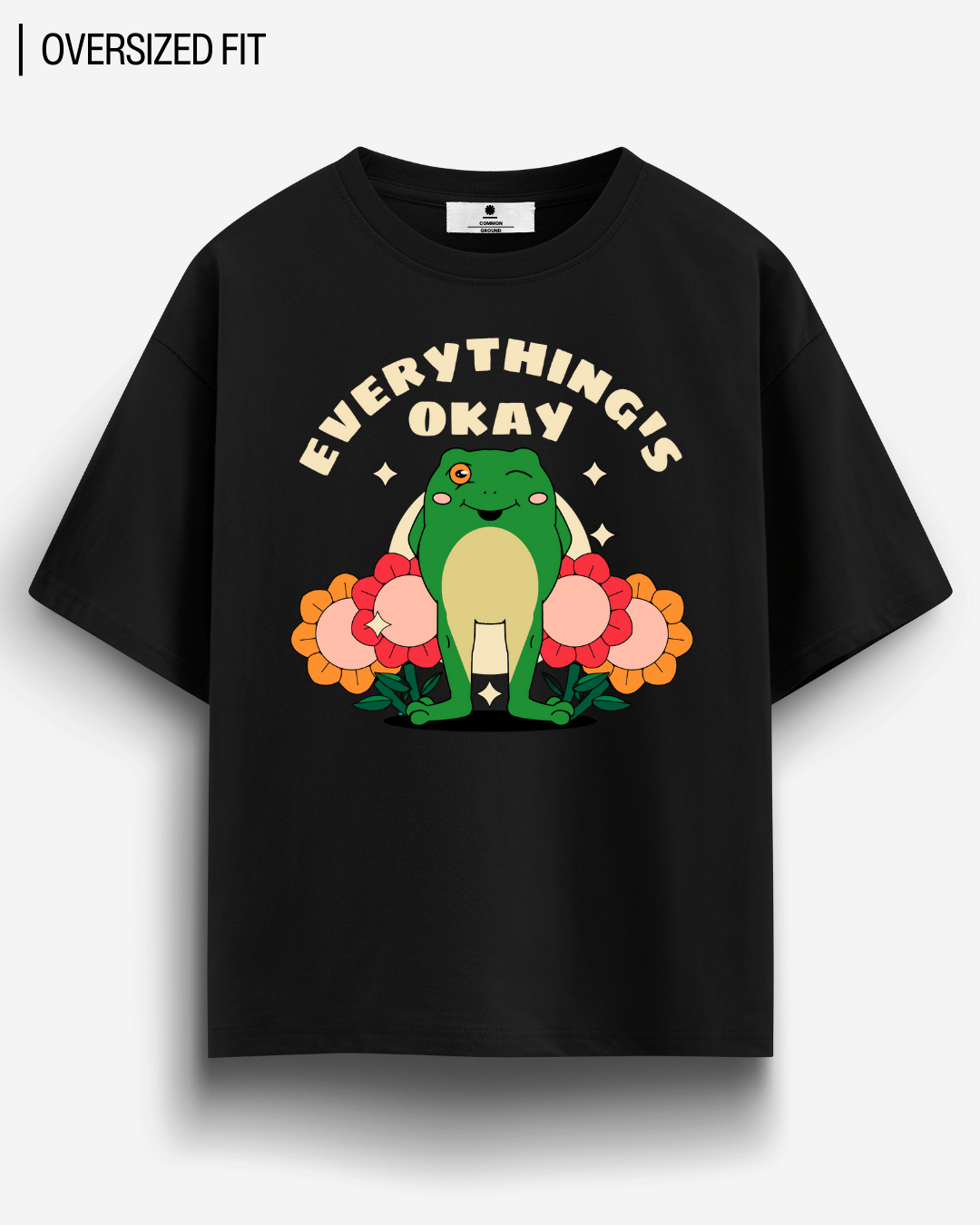EVERYTHING'S OK OVERSIZED T - SHIRT - COMMONGROUND