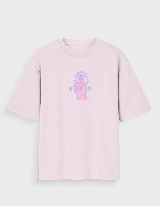 FINGERS CROSSED OVERSIZED T - SHIRT - COMMONGROUND