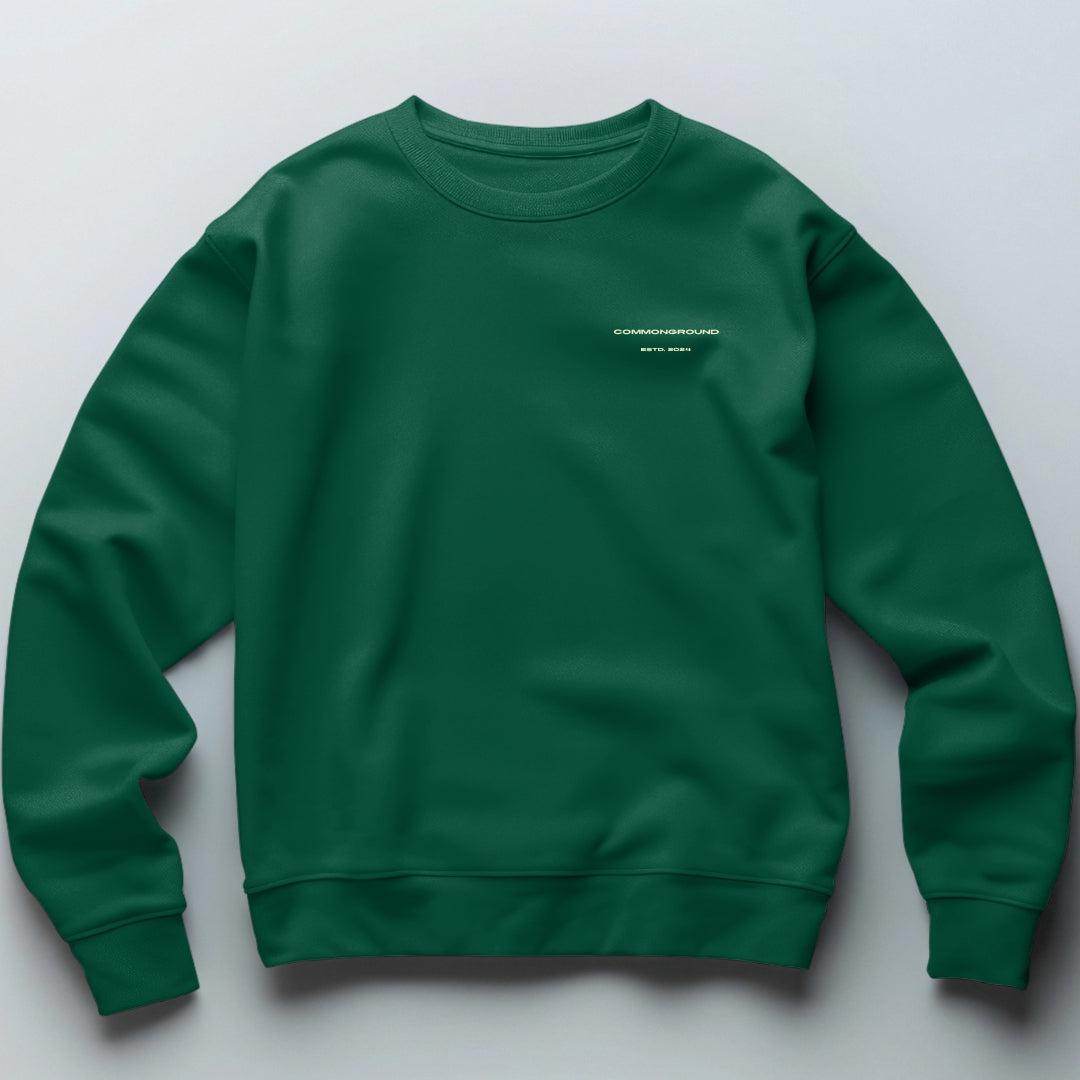 FORREST GREEN OVERSIZED SWEATSHIRT - COMMONGROUND