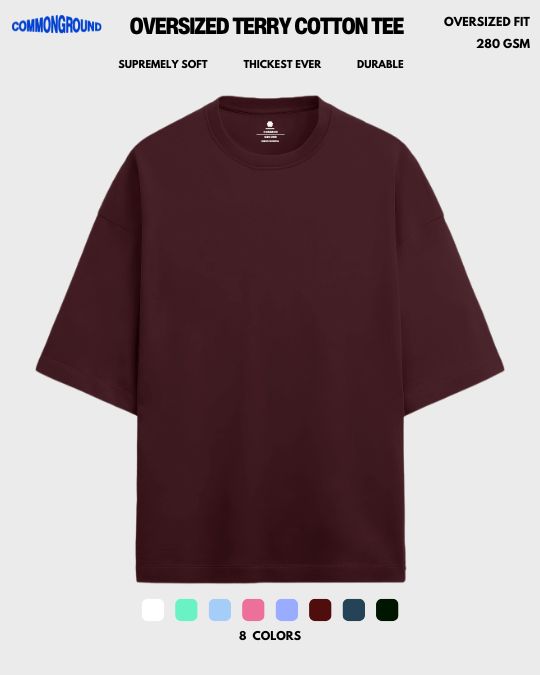 FRENCH TERRY OVERSIZED T - SHIRT [280 GSM] - COMMONGROUND