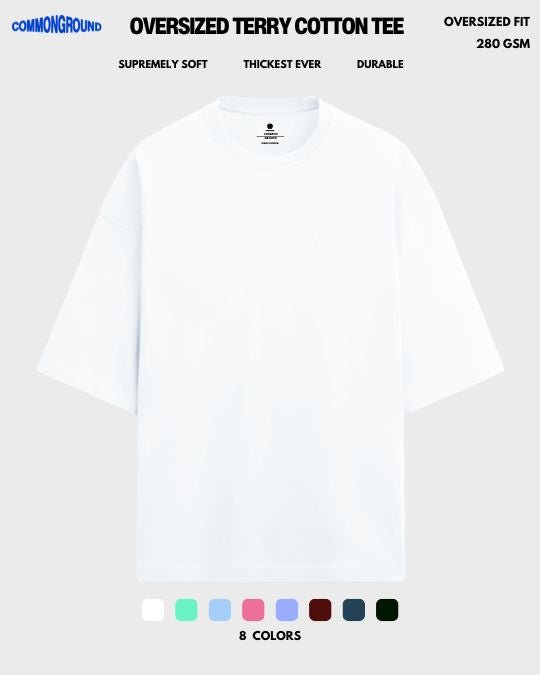 FRENCH TERRY OVERSIZED T - SHIRT [280 GSM] - COMMONGROUND