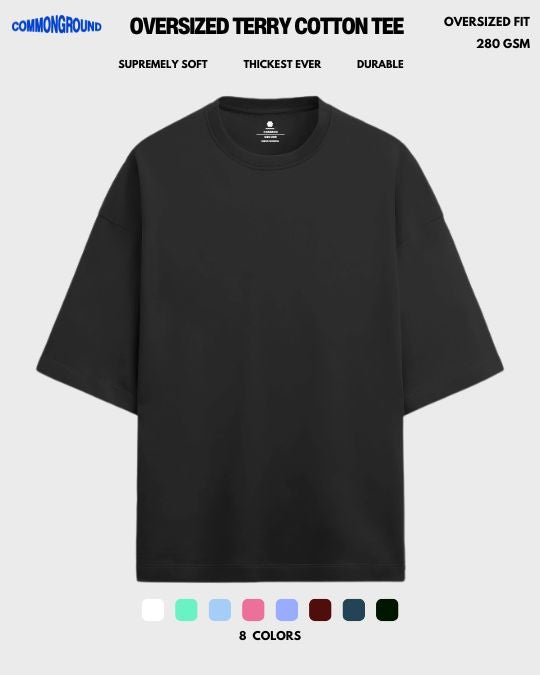 FRENCH TERRY OVERSIZED T - SHIRT [280 GSM] - COMMONGROUND