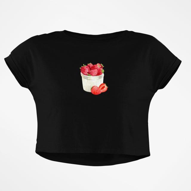 FRESH STRAWBERRIES CROP TOP - COMMONGROUND