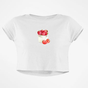 FRESH STRAWBERRIES CROP TOP - COMMONGROUND