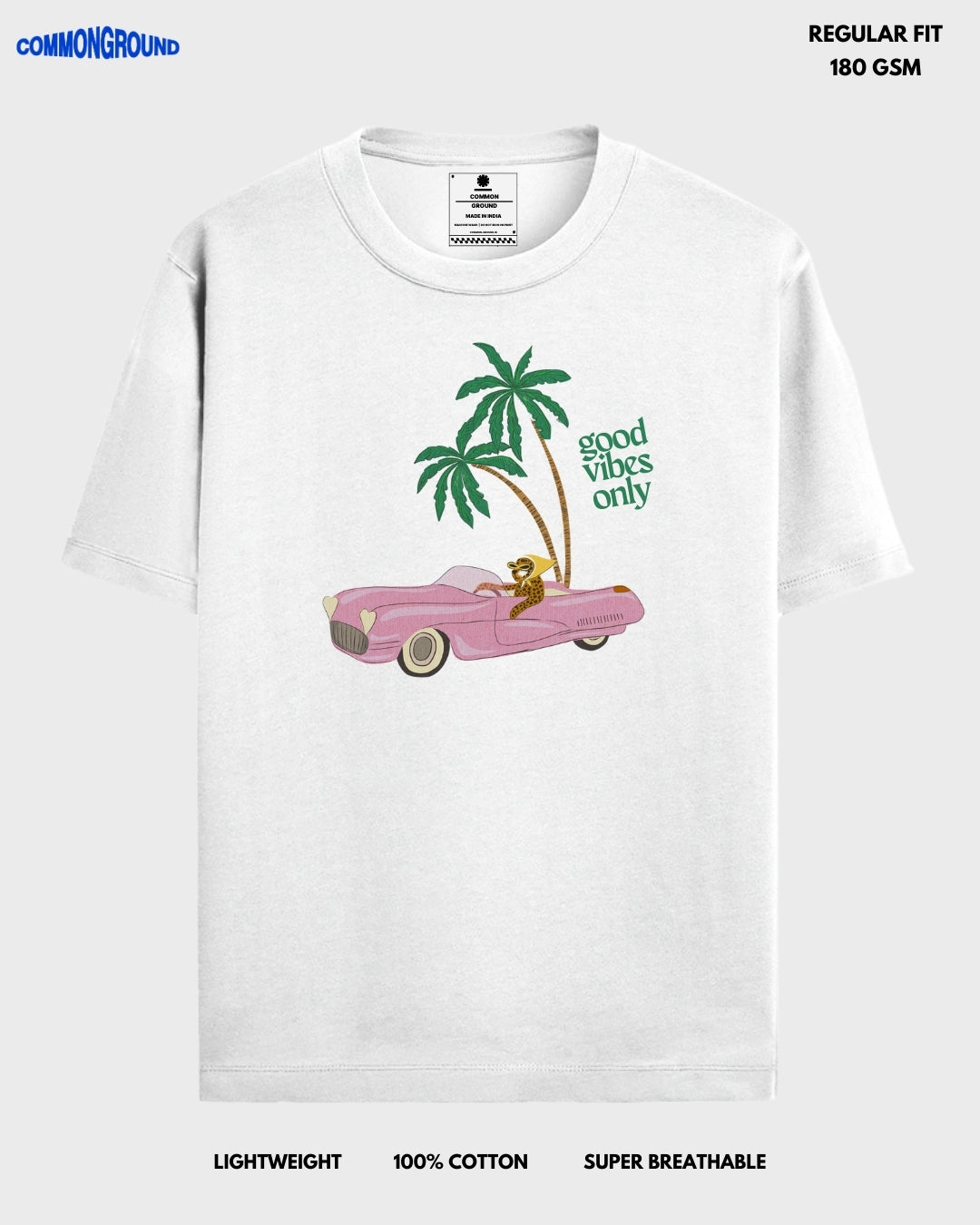 GOOD VIBES REGULAR T - SHIRT - COMMONGROUND