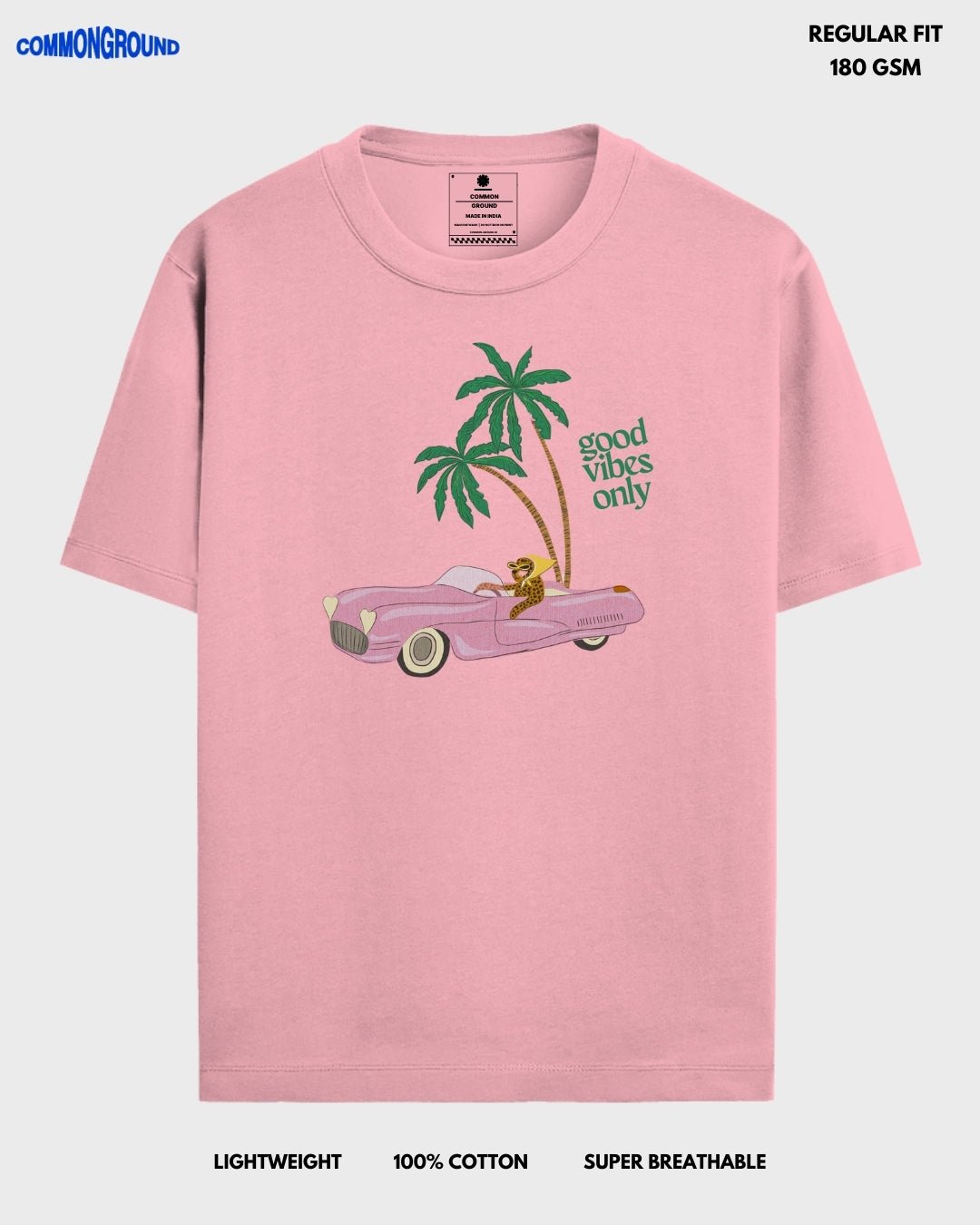 GOOD VIBES REGULAR T - SHIRT - COMMONGROUND