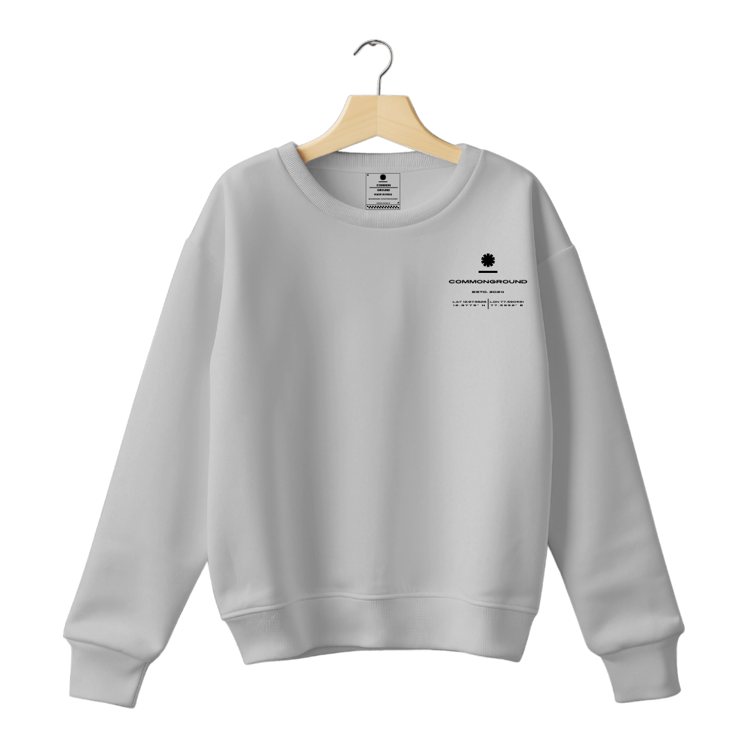 GREY REGULAR SWEATSHIRT - COMMONGROUND