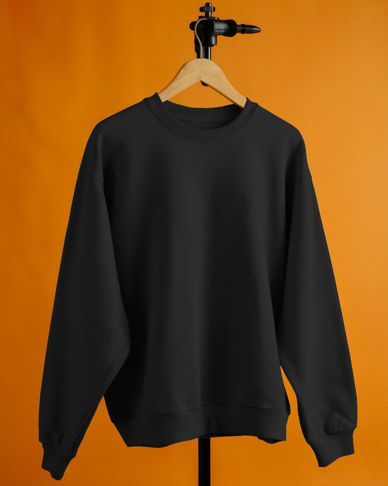 UNISEX BLACK SWEATSHIRT