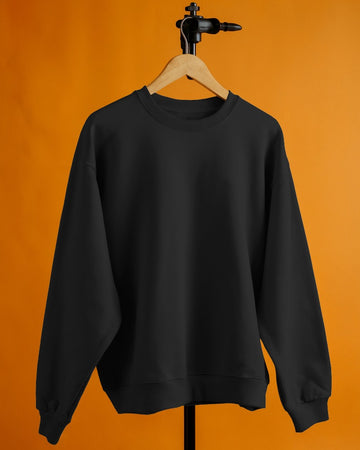 UNISEX BLACK SWEATSHIRT
