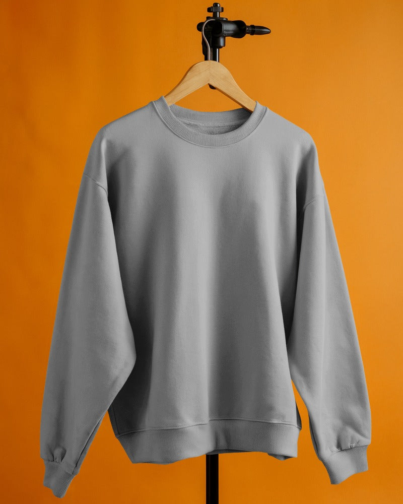 UNISEX GREY MELANGE SWEATSHIRT