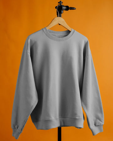 UNISEX GREY MELANGE SWEATSHIRT