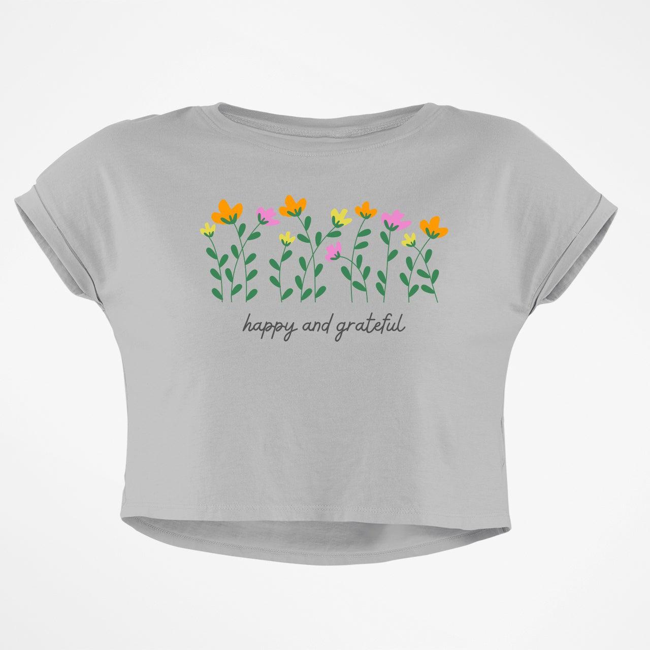 HAPPY AND GRATEFUL CROP TOP - COMMONGROUND