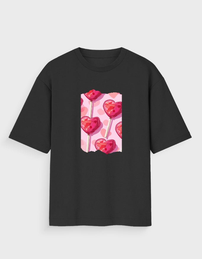 HEART LOLLIS OVERSIZED T - SHIRT - COMMONGROUND