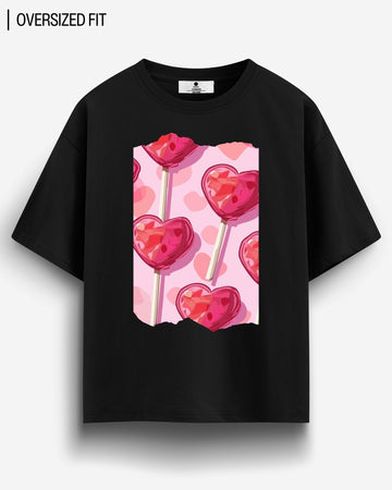 HEART LOLLIS OVERSIZED T - SHIRT - COMMONGROUND