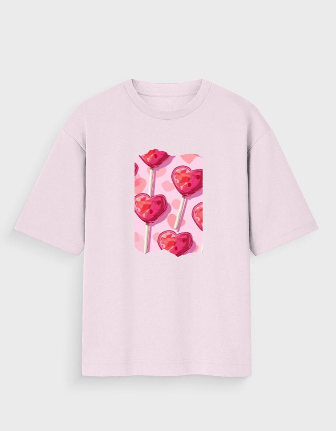 HEART LOLLIS OVERSIZED T - SHIRT - COMMONGROUND