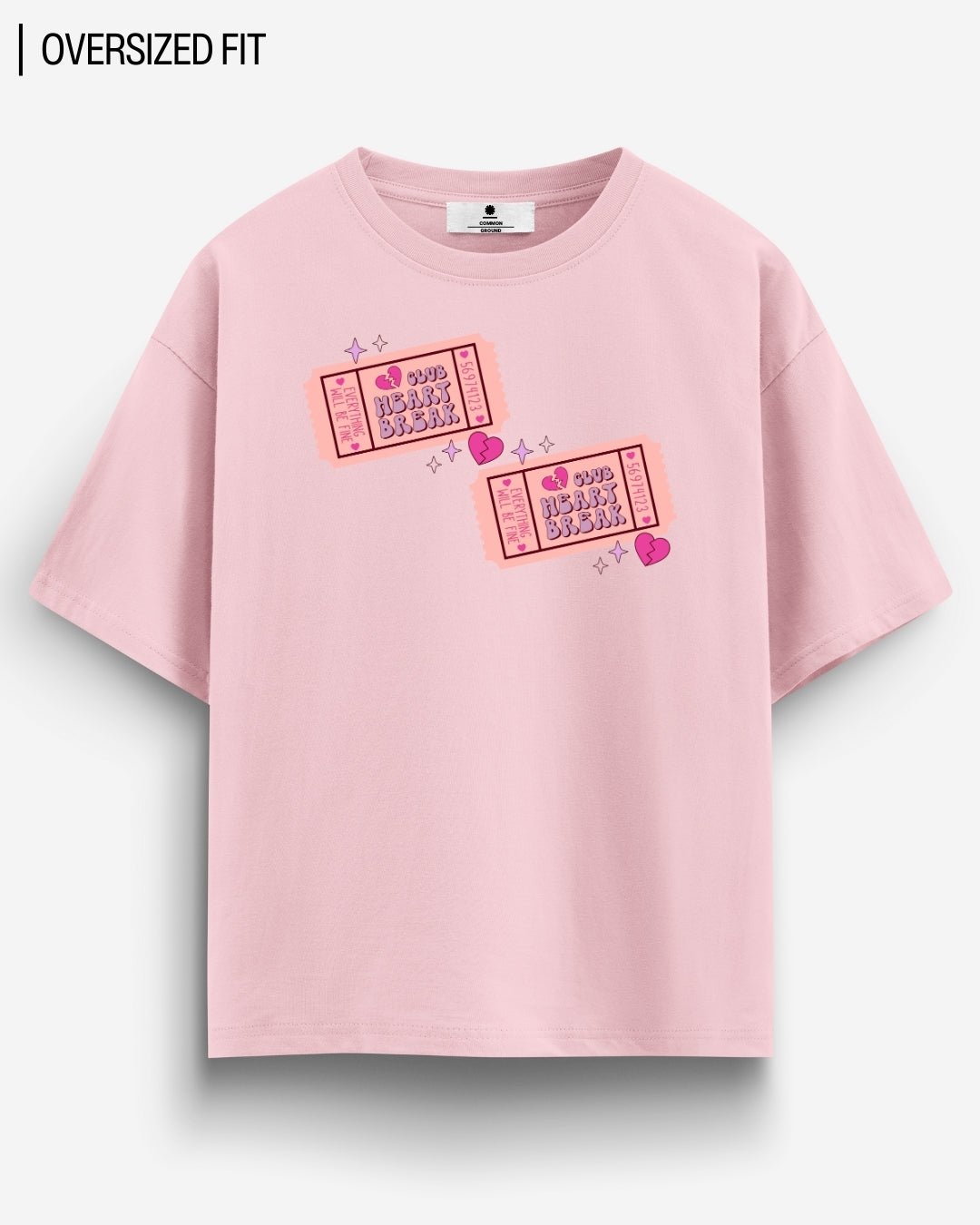 HEARTBREAK CLUB OVERSIZED T - SHIRT - COMMONGROUND