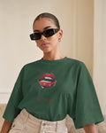 HOT LIPS OVERSIZED T - SHIRT - COMMONGROUND