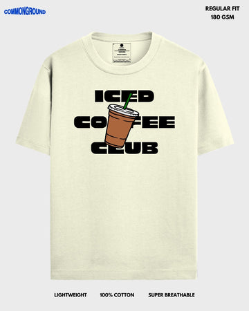 ICED COFFEE CLUB REGULAR T - SHIRT - COMMONGROUND