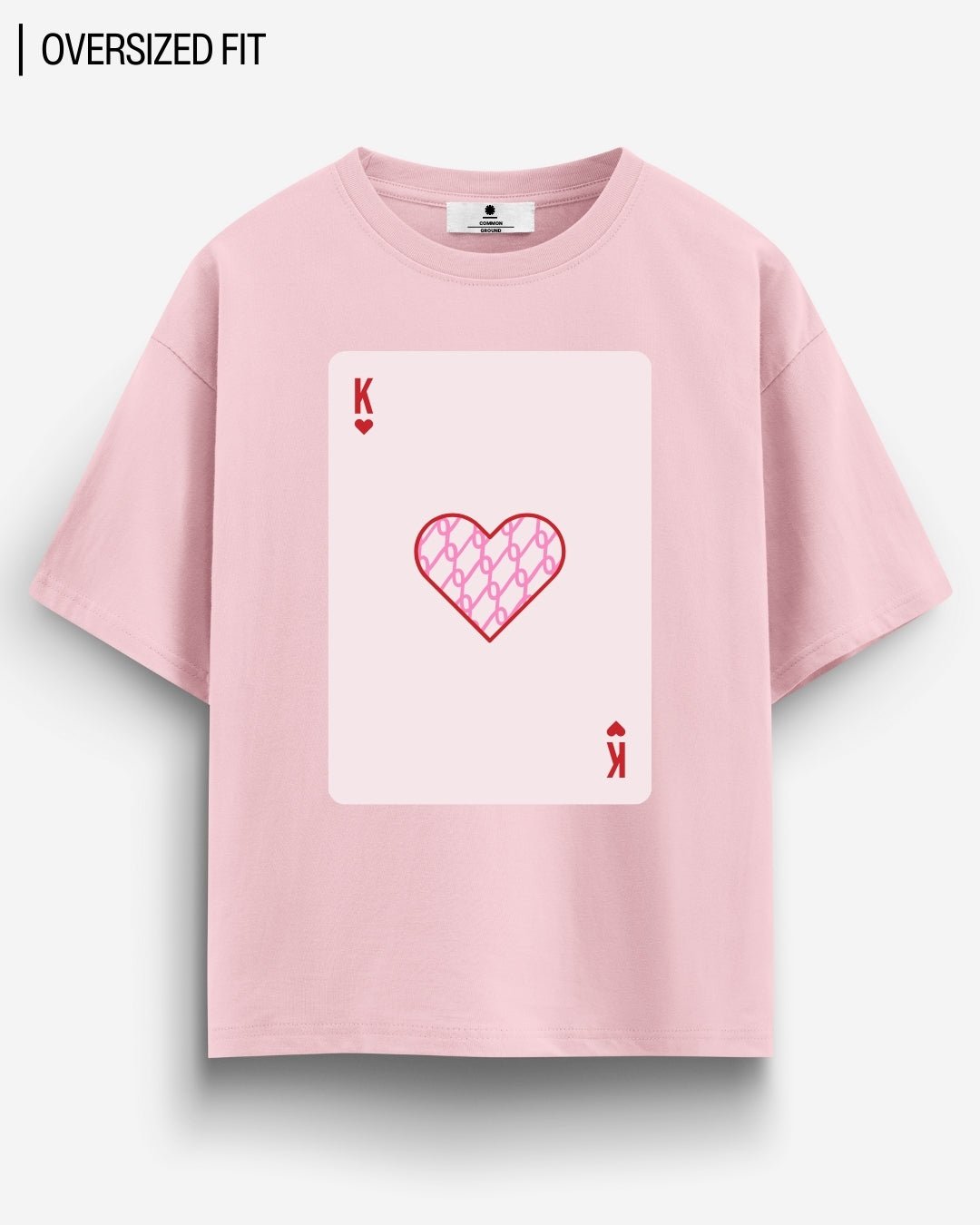 KING OF HEARTS OVERSIZED T - SHIRT - COMMONGROUND