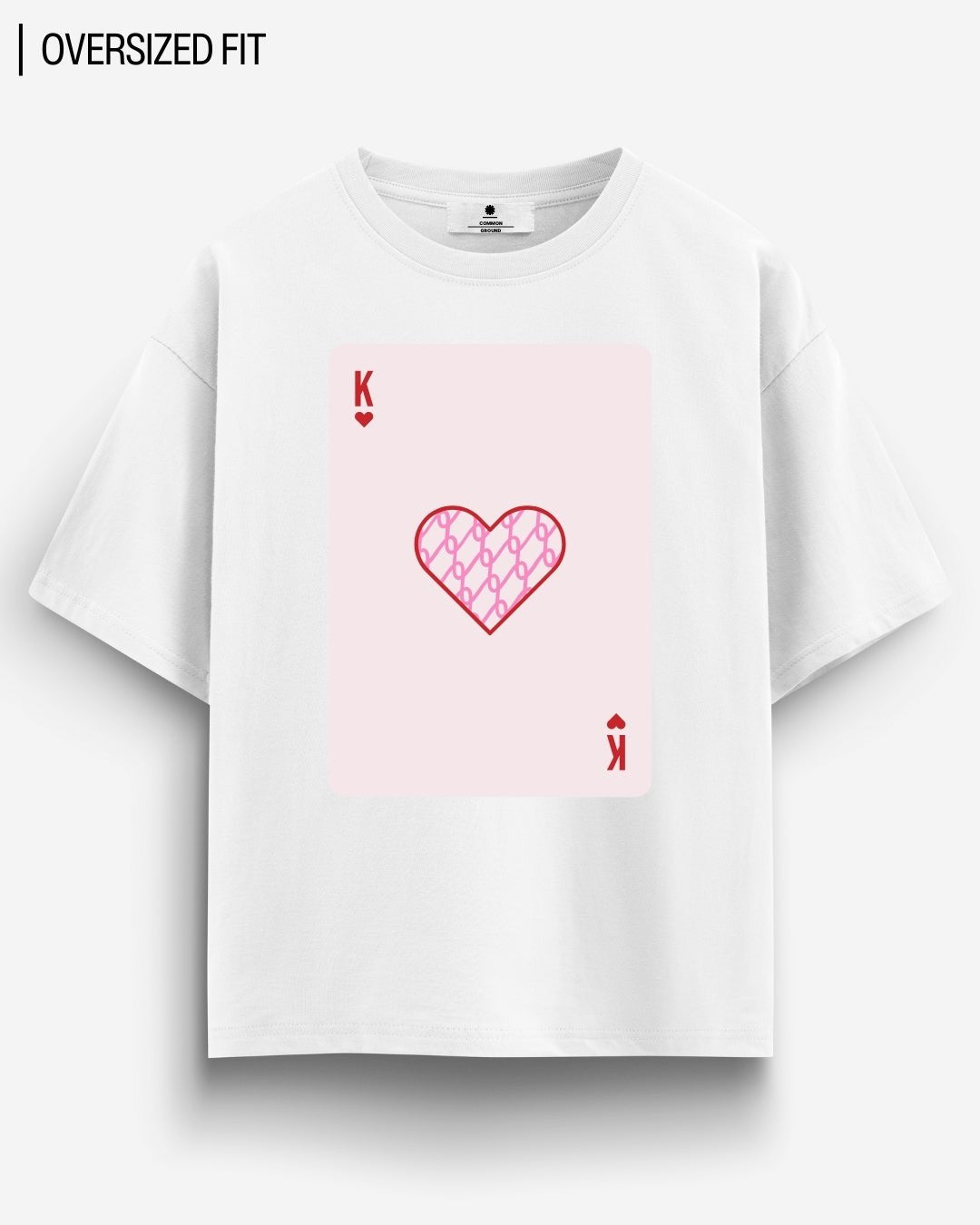 KING OF HEARTS OVERSIZED T - SHIRT - COMMONGROUND