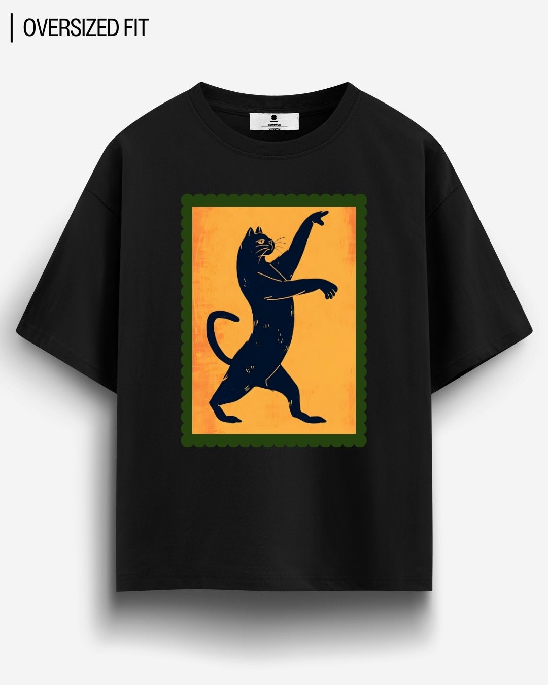 KUNG FU CAT OVERSIZED T - SHIRT - COMMONGROUND