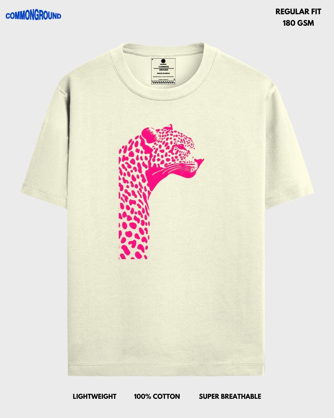 LEOPARD REGULAR T - SHIRT - COMMONGROUND