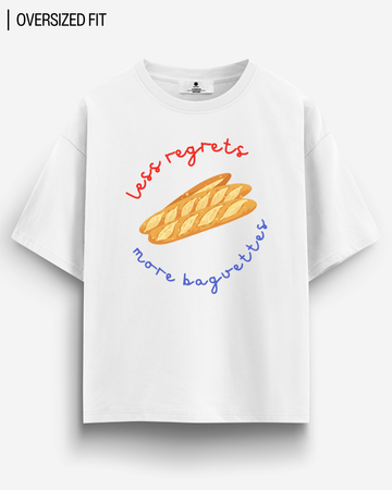 LESS REGRETS OVERSIZED T - SHIRT - COMMONGROUND