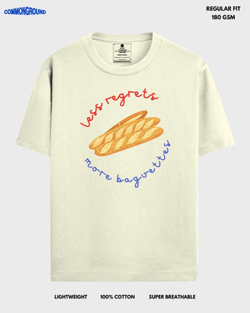 LESS REGRETS REGULAR T - SHIRT - COMMONGROUND