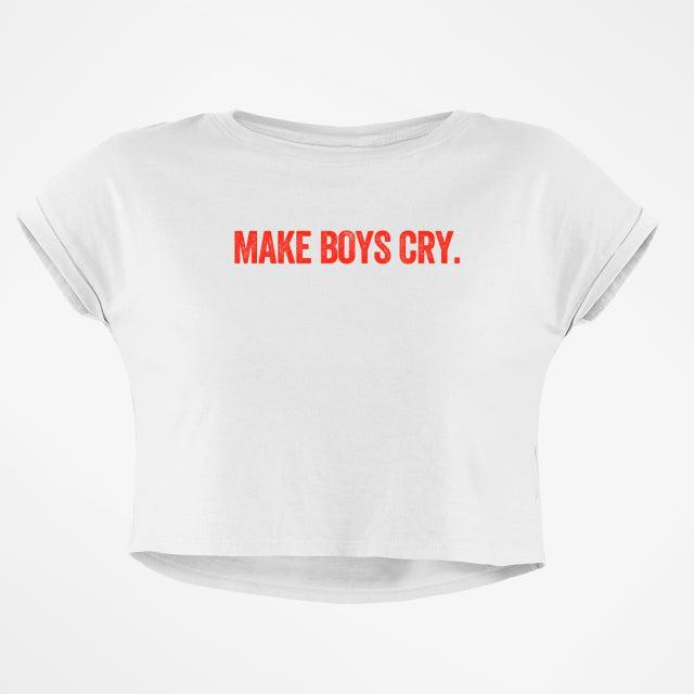MAKE BOYS CRY CROP TOP - COMMONGROUND