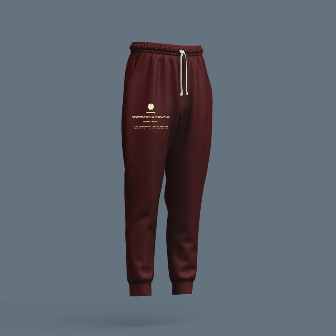 MAROON JOGGERS - COMMONGROUND