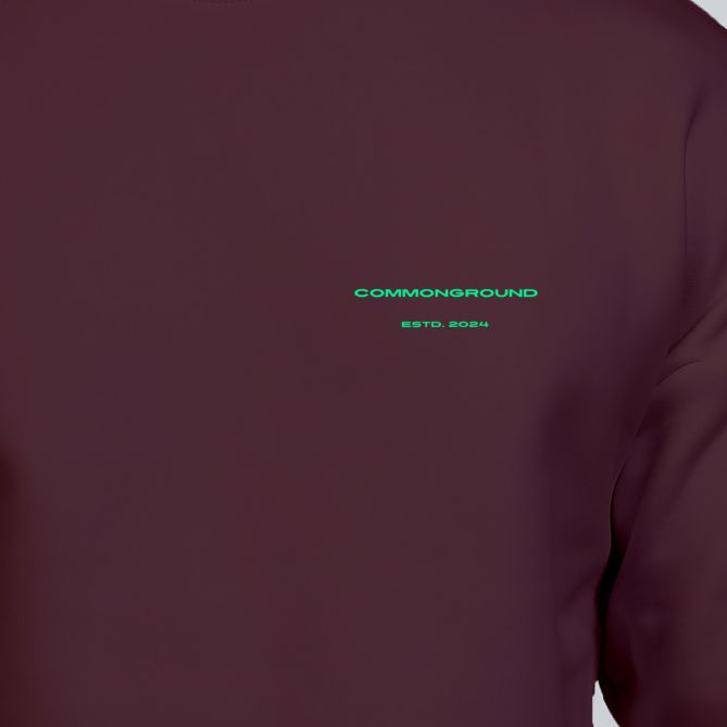 MAROON OVERSIZED SWEATSHIRT - COMMONGROUND