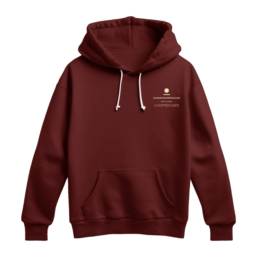MAROON REGULAR HOODIE - COMMONGROUND